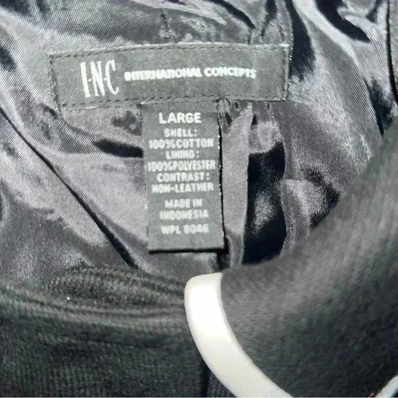 INC International Concepts Black and White Striped Jacket - Picture 6 of 10